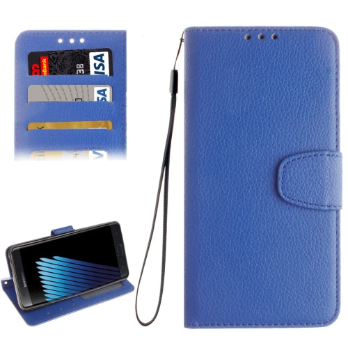For Galaxy Note 7 / N930 Lichee Texture with Frame TPU Magnetic Adsorption Horizontal Flip Leather Case with Card Slot & Holder & Wallet