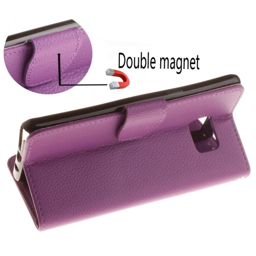 For Galaxy Note 7 / N930 Lichee Texture with Frame TPU Magnetic Adsorption Horizontal Flip Leather Case with Card Slot & Holder & Wallet