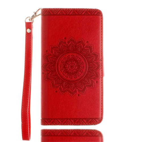 For Galaxy Note 7 / N930 Embossed Mandragora Pattern TPU Magnetic Adsorption Horizontal Flip Leather Case with Card Slot & Holder & Wallet