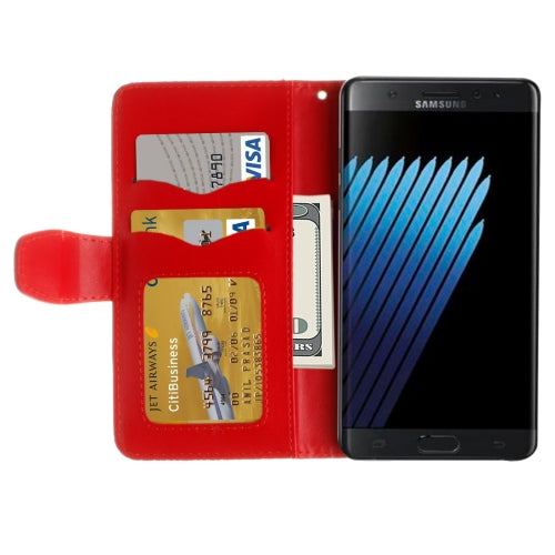 For Galaxy Note 7 / N930 Embossed Mandragora Pattern TPU Magnetic Adsorption Horizontal Flip Leather Case with Card Slot & Holder & Wallet