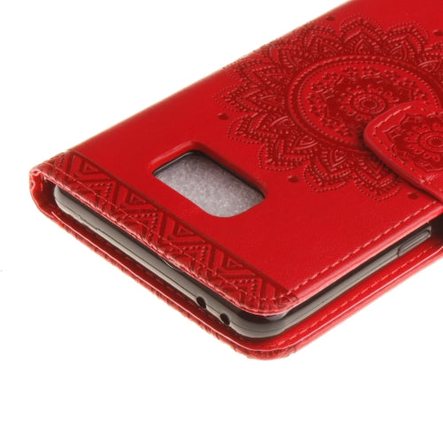 For Galaxy Note 7 / N930 Embossed Mandragora Pattern TPU Magnetic Adsorption Horizontal Flip Leather Case with Card Slot & Holder & Wallet