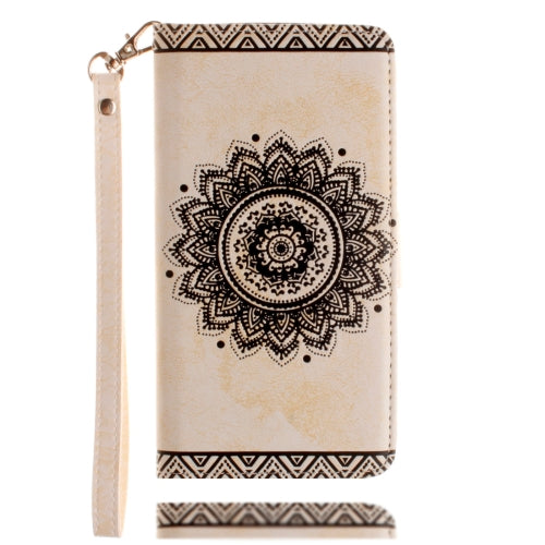 For Galaxy Note 7 / N930 Embossed Mandragora Pattern TPU Magnetic Adsorption Horizontal Flip Leather Case with Card Slot & Holder & Wallet