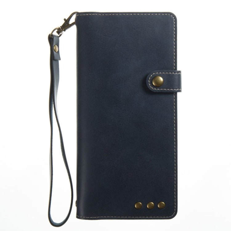 For Galaxy Note 8 Retro Crazy Horse Texture Horizontal Flip Leather Case with Card Slots & Wallet & Lanyard