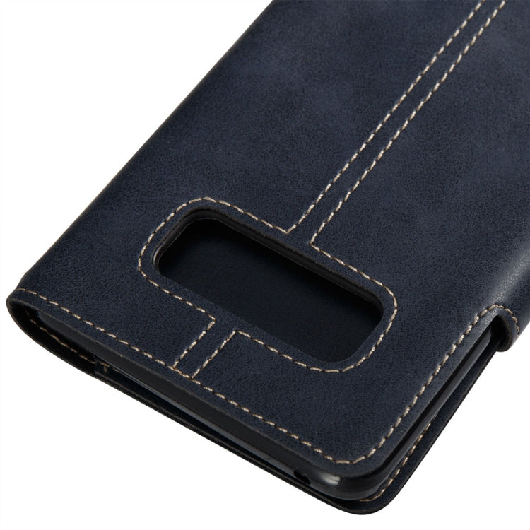 For Galaxy Note 8 Retro Crazy Horse Texture Horizontal Flip Leather Case with Card Slots & Wallet & Lanyard