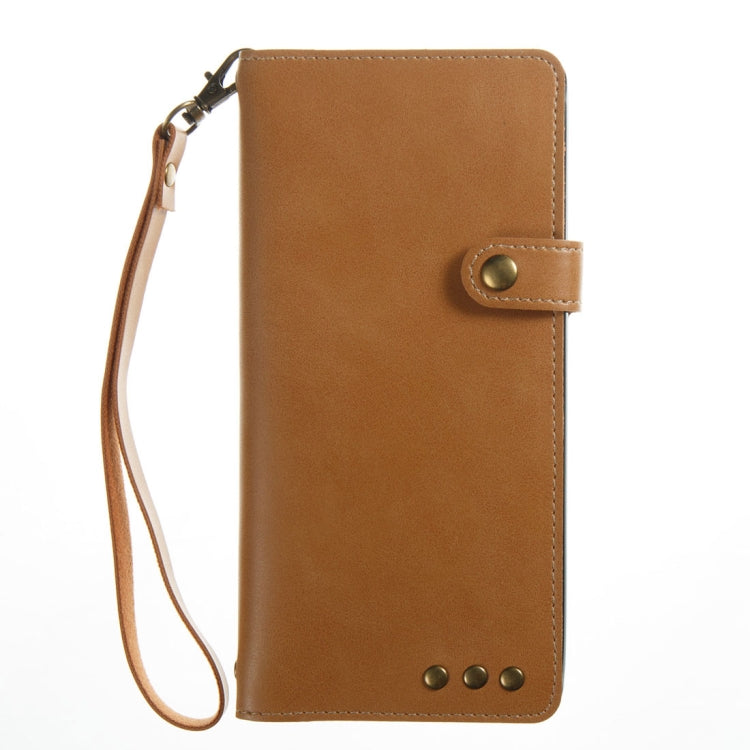 For Galaxy Note 8 Retro Crazy Horse Texture Horizontal Flip Leather Case with Card Slots & Wallet & Lanyard