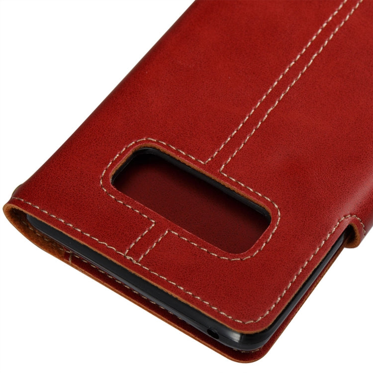 For Galaxy Note 8 Retro Crazy Horse Texture Horizontal Flip Leather Case with Card Slots & Wallet & Lanyard