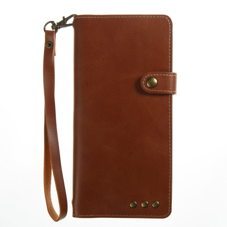 For Galaxy Note 8 Retro Crazy Horse Texture Horizontal Flip Leather Case with Card Slots & Wallet & Lanyard
