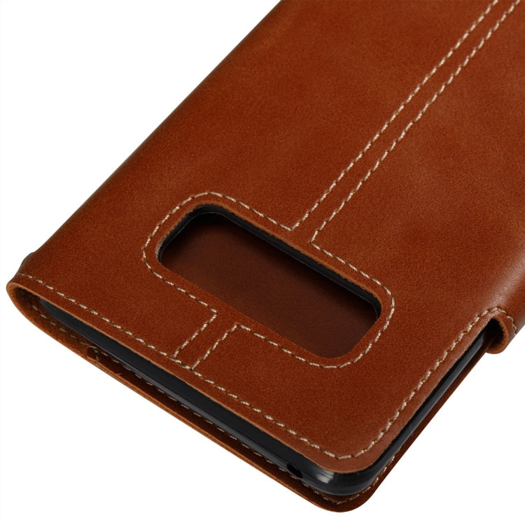 For Galaxy Note 8 Retro Crazy Horse Texture Horizontal Flip Leather Case with Card Slots & Wallet & Lanyard