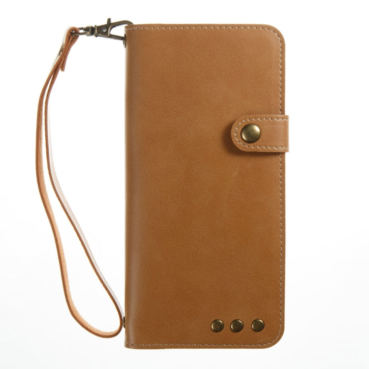 For Galaxy S8 Retro Crazy Horse Texture Horizontal Flip Leather Case with Card Slots & Wallet & Lanyard