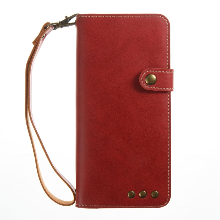 For Galaxy S8 Retro Crazy Horse Texture Horizontal Flip Leather Case with Card Slots & Wallet & Lanyard