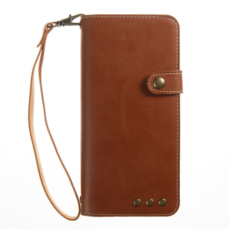 For Galaxy S8 Retro Crazy Horse Texture Horizontal Flip Leather Case with Card Slots & Wallet & Lanyard