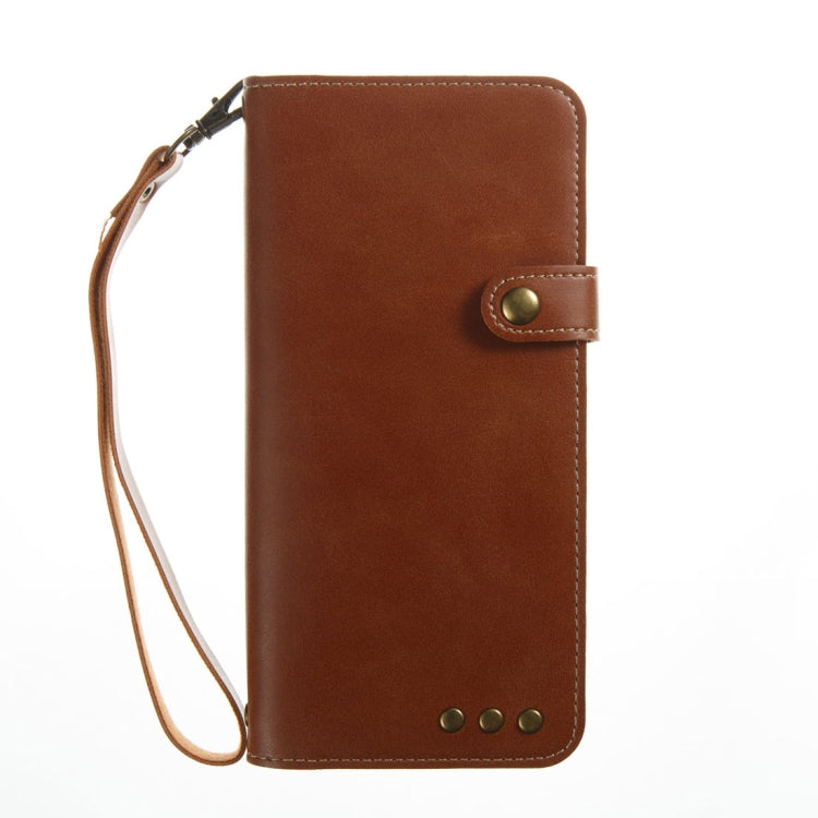 For Galaxy S8+ / G955 Retro Crazy Horse Texture Horizontal Flip Leather Case with Card Slots & Wallet & Lanyard