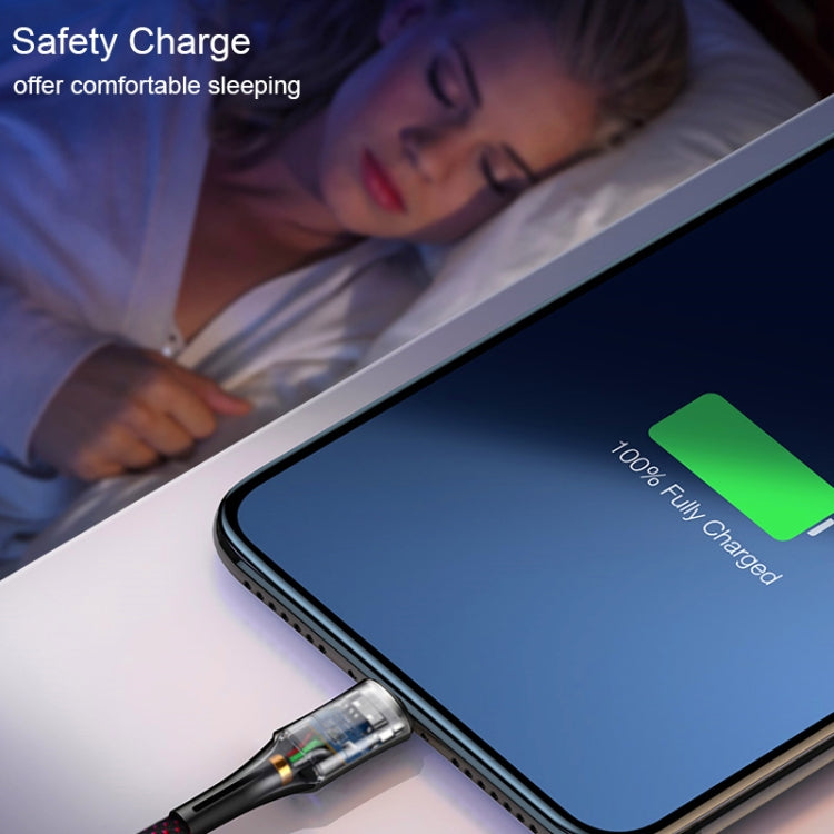 CAFELE 5A Type-C / USB-C Metal Pen Series Kirsite Charging Data Cable, Length: 1m (Red)