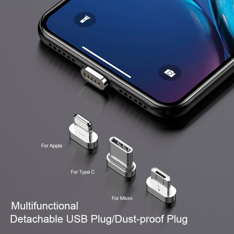 CAFELE Micro USB Light Speed Magnet Nylon Charging Cable with LED Light, Length: 1m