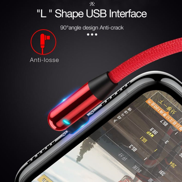 CAFELE Micro USB Atomic Series 90 Degree Bend Design Charging Data Cable, Length: 1.2m