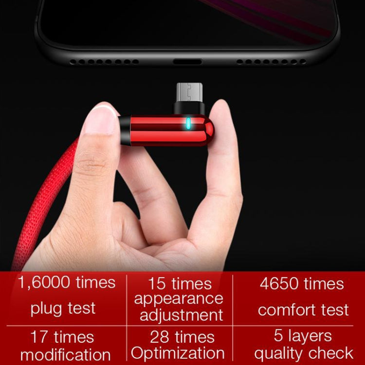 CAFELE Micro USB Atomic Series 90 Degree Bend Design Charging Data Cable, Length: 1.2m