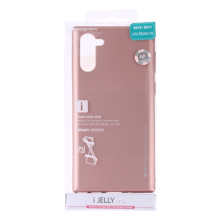 GOOSPERY i-JELLY TPU Shockproof and Scratch Case for Galaxy Note 10