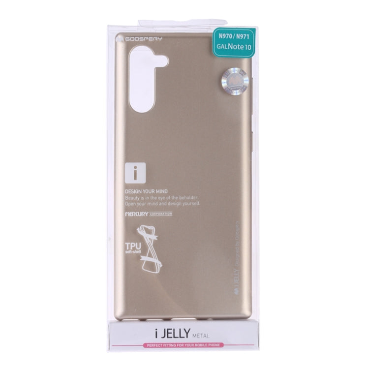 GOOSPERY i-JELLY TPU Shockproof and Scratch Case for Galaxy Note 10