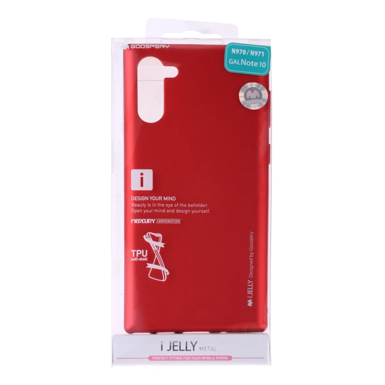 GOOSPERY i-JELLY TPU Shockproof and Scratch Case for Galaxy Note 10