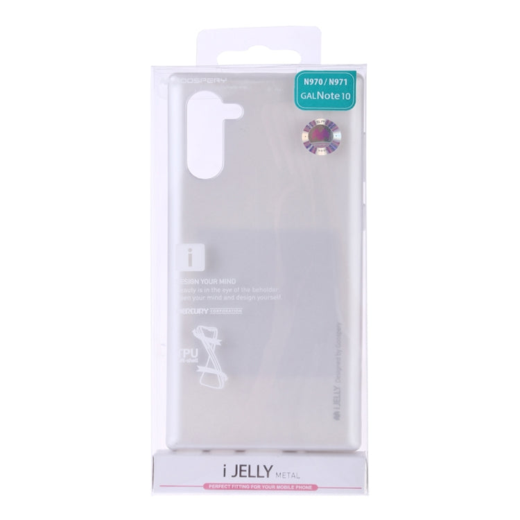 GOOSPERY i-JELLY TPU Shockproof and Scratch Case for Galaxy Note 10