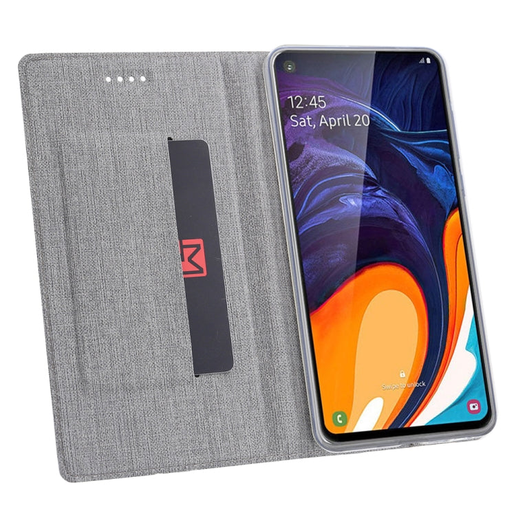 ViLi Texture PU Leather Case for Galaxy A60 ,with Holder & Card Slots & Wallet