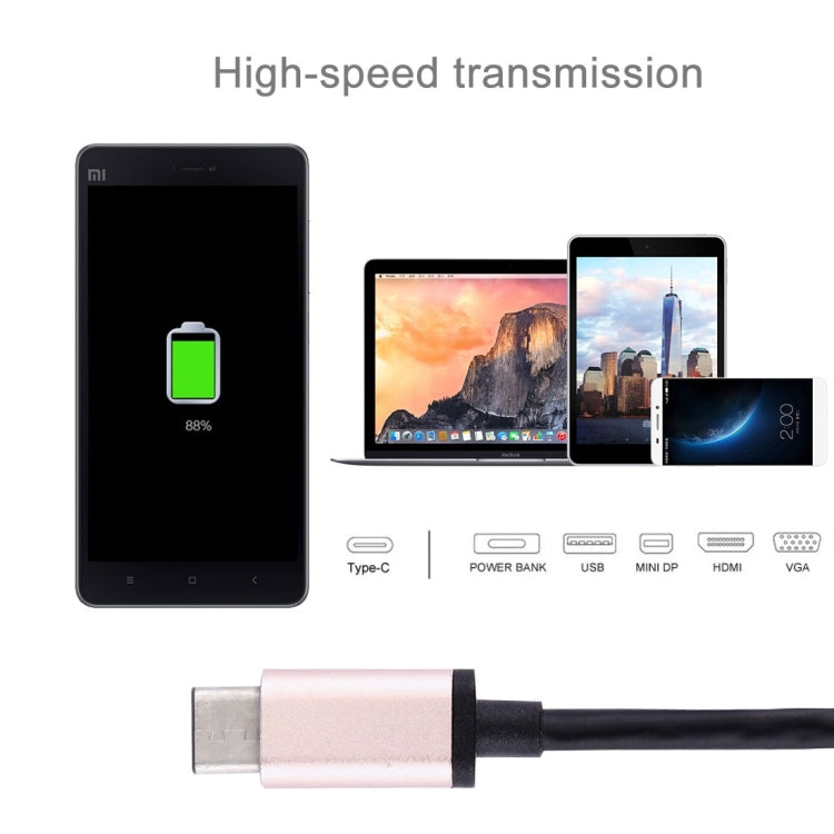 1M 3A USB-C / Type-C to USB Data Sync Charging Cable, For Galaxy S8 & S8 + / LG G6 / Huawei P10 & P10 Plus / Xiaomi Mi 6 & Max 2 and other Smartphones