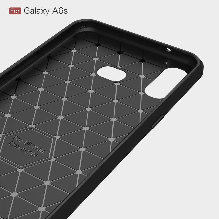 Brushed Texture Carbon Fiber TPU Case for Galaxy A6s