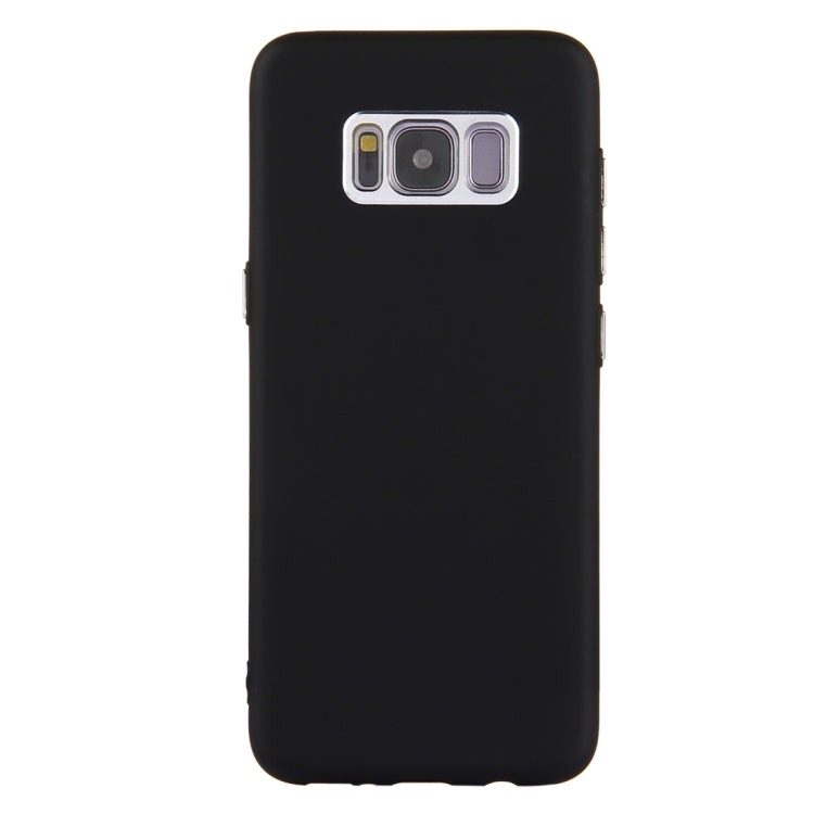 For Galaxy S8 Pure Colour Oil Spout Soft TPU Metal Button Protective Case Back Cover