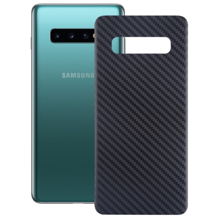 Carbon Fiber Texture Back Protective Cover for Galaxy S10