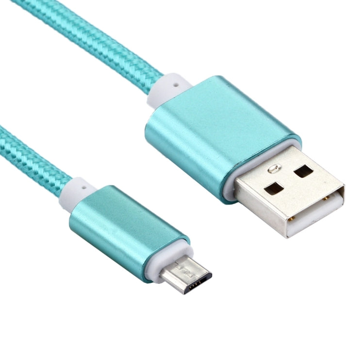 2m Woven Style Metal Head 84 Cores Micro USB to USB 2.0 Data / Charger Cable, For Samsung / Huawei / Xiaomi / Meizu / LG / HTC and Other Smartphones