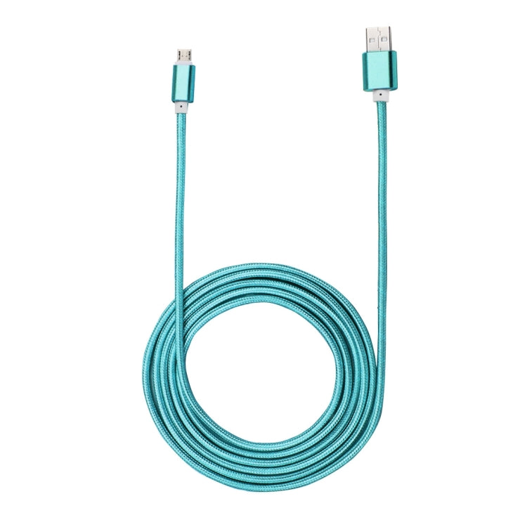 2m Woven Style Metal Head 84 Cores Micro USB to USB 2.0 Data / Charger Cable, For Samsung / Huawei / Xiaomi / Meizu / LG / HTC and Other Smartphones