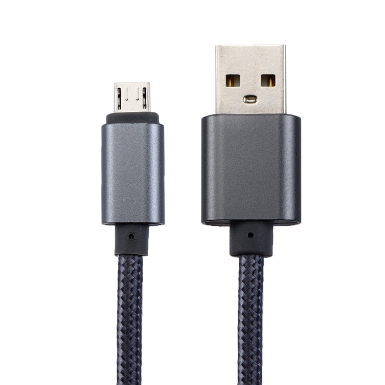 2m Woven Style Metal Head 84 Cores Micro USB to USB 2.0 Data / Charger Cable, For Samsung / Huawei / Xiaomi / Meizu / LG / HTC and Other Smartphones
