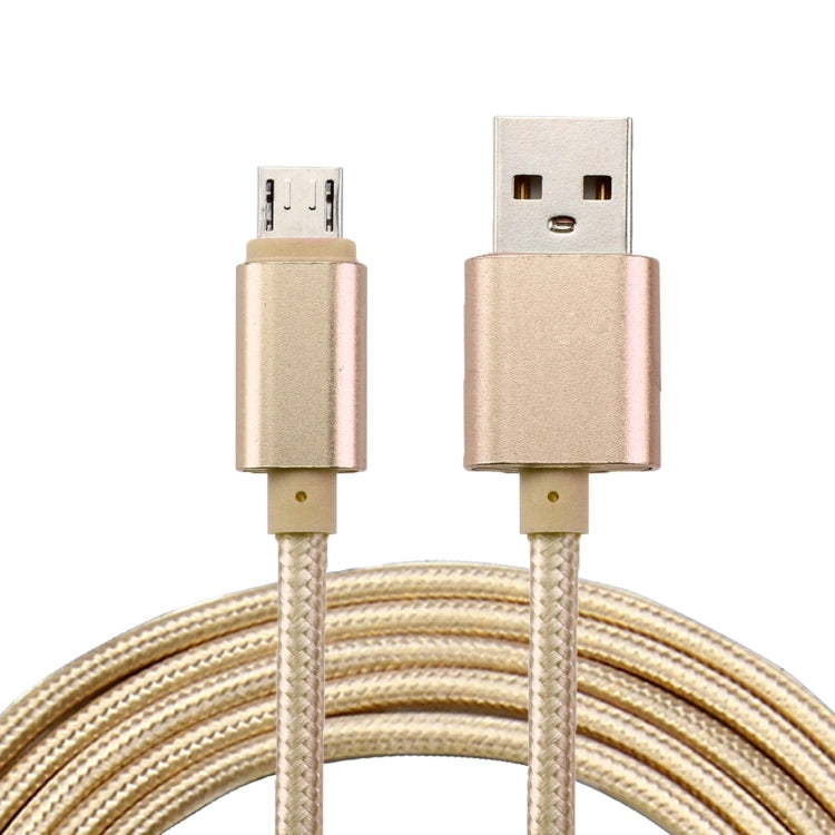 2m Woven Style Metal Head 84 Cores Micro USB to USB 2.0 Data / Charger Cable, For Samsung / Huawei / Xiaomi / Meizu / LG / HTC and Other Smartphones