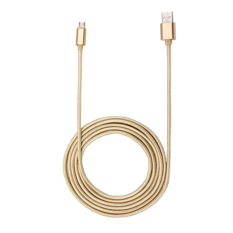 2m Woven Style Metal Head 84 Cores Micro USB to USB 2.0 Data / Charger Cable, For Samsung / Huawei / Xiaomi / Meizu / LG / HTC and Other Smartphones