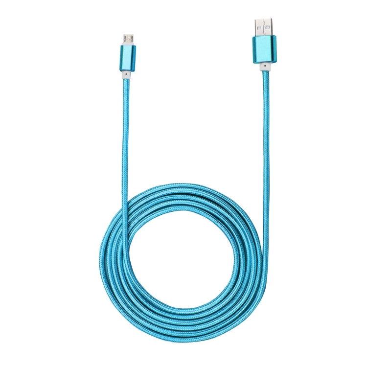 2m Woven Style Metal Head 84 Cores Micro USB to USB 2.0 Data / Charger Cable, For Samsung / Huawei / Xiaomi / Meizu / LG / HTC and Other Smartphones