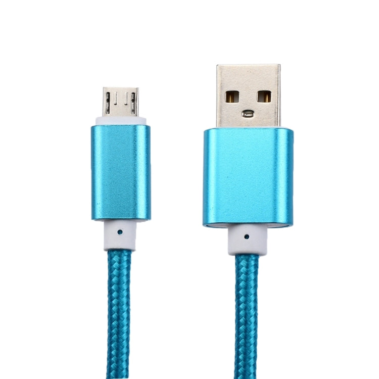 2m Woven Style Metal Head 84 Cores Micro USB to USB 2.0 Data / Charger Cable, For Samsung / Huawei / Xiaomi / Meizu / LG / HTC and Other Smartphones