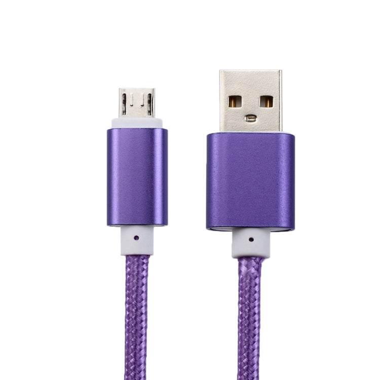 2m Woven Style Metal Head 84 Cores Micro USB to USB 2.0 Data / Charger Cable, For Samsung / Huawei / Xiaomi / Meizu / LG / HTC and Other Smartphones
