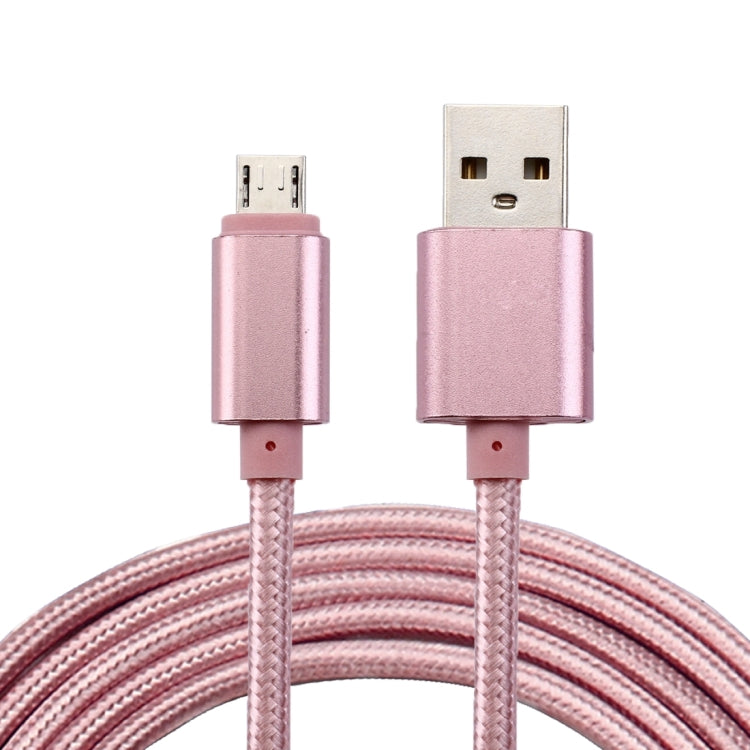 2m Woven Style Metal Head 84 Cores Micro USB to USB 2.0 Data / Charger Cable, For Samsung / Huawei / Xiaomi / Meizu / LG / HTC and Other Smartphones