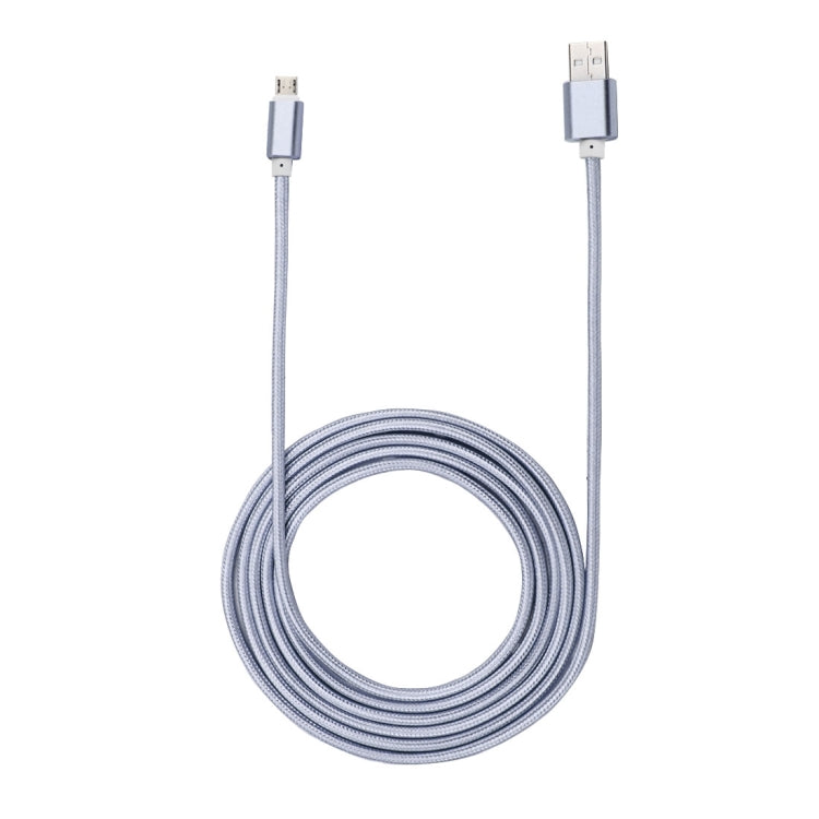 2m Woven Style Metal Head 84 Cores Micro USB to USB 2.0 Data / Charger Cable, For Samsung / Huawei / Xiaomi / Meizu / LG / HTC and Other Smartphones