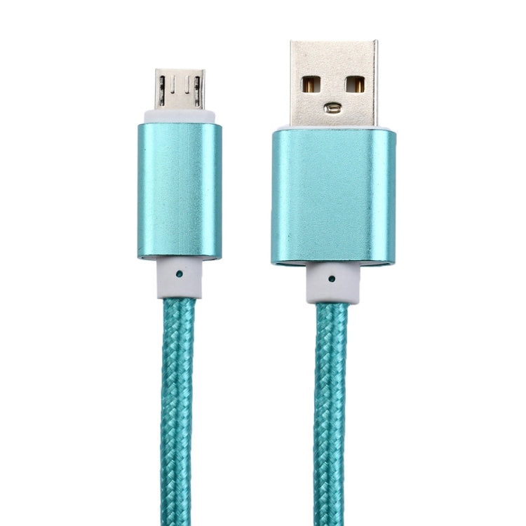 1m Woven Style Metal Head 84 Cores Micro USB to USB 2.0 Data / Charger Cable, For Samsung / Huawei / Xiaomi / Meizu / LG / HTC and Other Smartphones