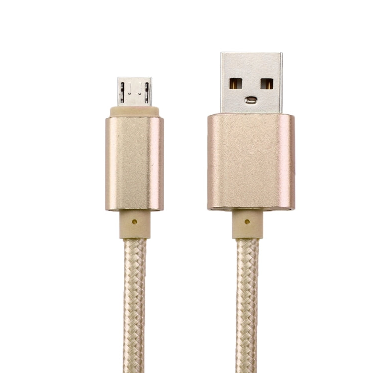 1m Woven Style Metal Head 84 Cores Micro USB to USB 2.0 Data / Charger Cable, For Samsung / Huawei / Xiaomi / Meizu / LG / HTC and Other Smartphones
