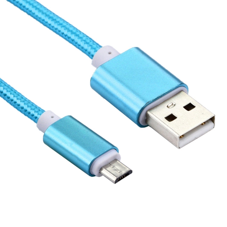 1m Woven Style Metal Head 84 Cores Micro USB to USB 2.0 Data / Charger Cable, For Samsung / Huawei / Xiaomi / Meizu / LG / HTC and Other Smartphones