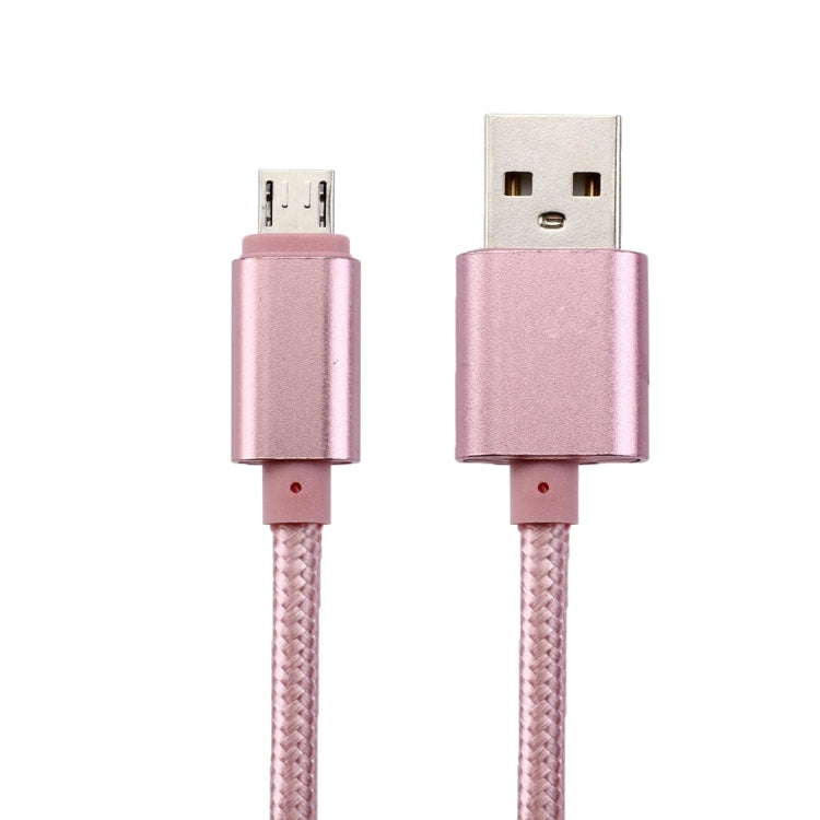 1m Woven Style Metal Head 84 Cores Micro USB to USB 2.0 Data / Charger Cable, For Samsung / Huawei / Xiaomi / Meizu / LG / HTC and Other Smartphones