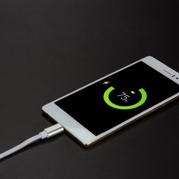 1m Woven Style Metal Head 84 Cores Micro USB to USB 2.0 Data / Charger Cable, For Samsung / Huawei / Xiaomi / Meizu / LG / HTC and Other Smartphones