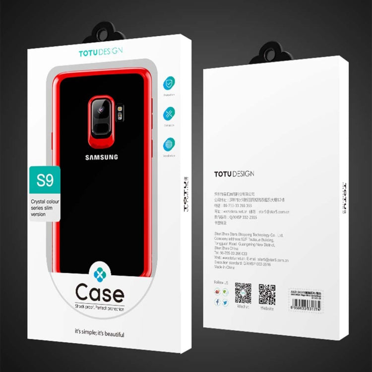 TOTUDESIGN for Galaxy S9 TPU + PC Protective Back Case
