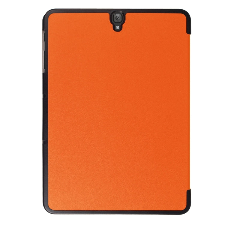 For Galaxy Tab S3 9.7 inch T820 / T825 Custer Texture Horizontal Flip Leather Case with 3-folding Holder