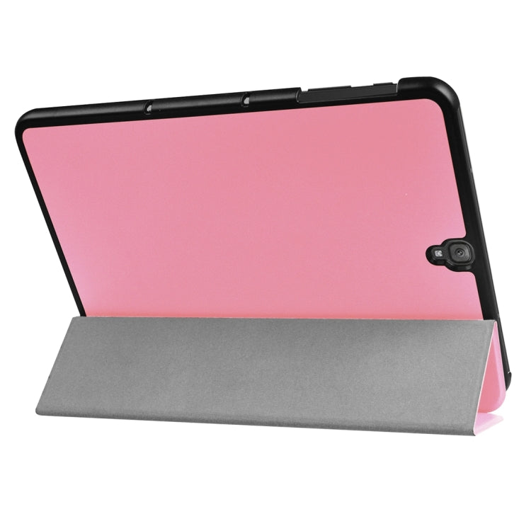 For Galaxy Tab S3 9.7 inch T820 / T825 Custer Texture Horizontal Flip Leather Case with 3-folding Holder