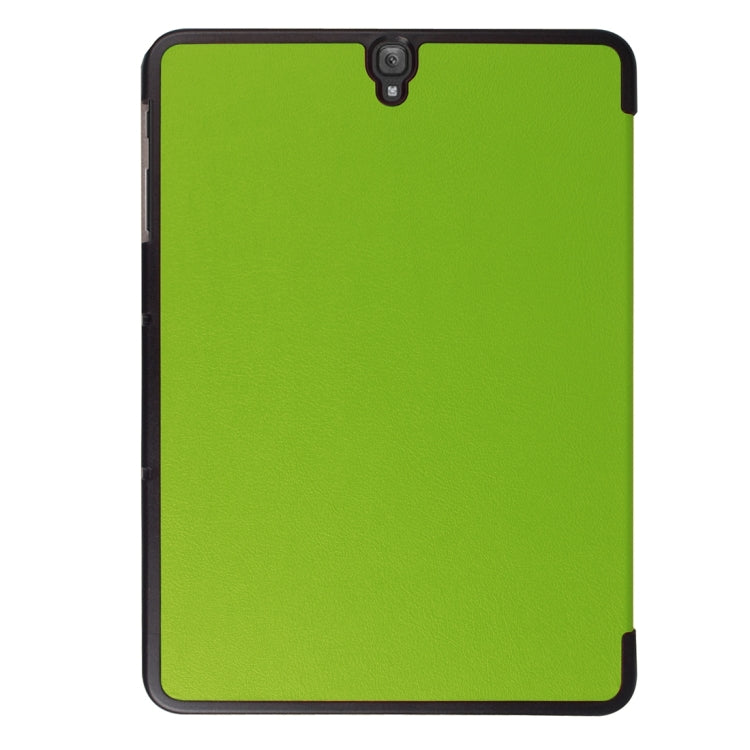 For Galaxy Tab S3 9.7 inch T820 / T825 Custer Texture Horizontal Flip Leather Case with 3-folding Holder