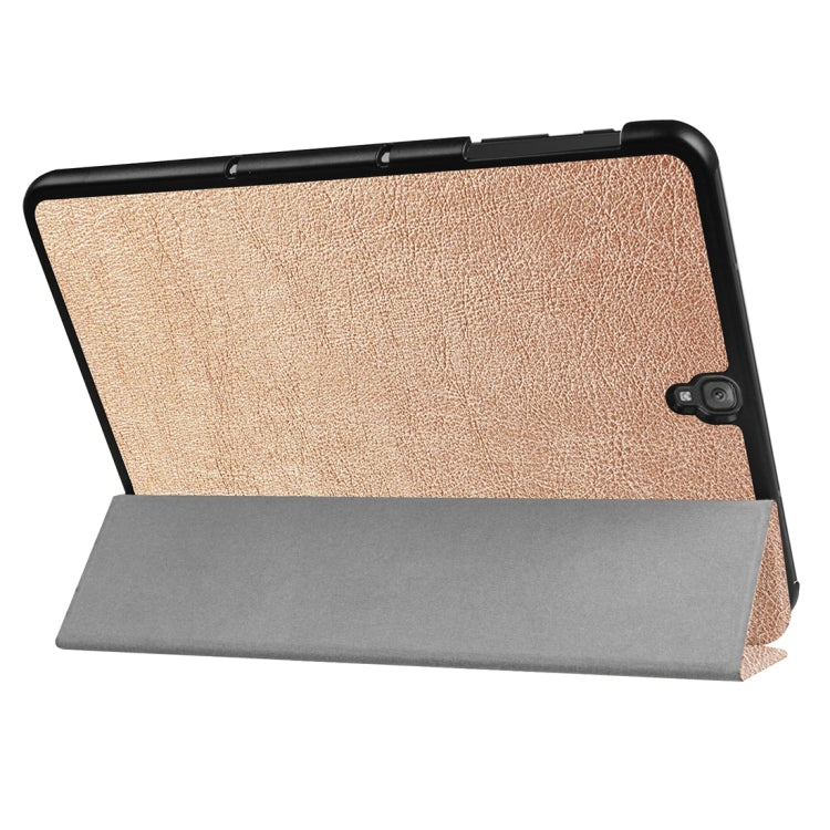For Galaxy Tab S3 9.7 inch T820 / T825 Custer Texture Horizontal Flip Leather Case with 3-folding Holder