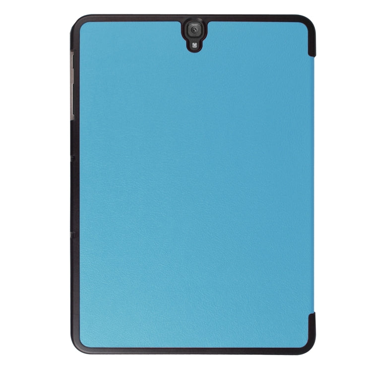 For Galaxy Tab S3 9.7 inch T820 / T825 Custer Texture Horizontal Flip Leather Case with 3-folding Holder